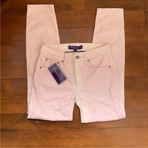 Ralph Lauren Collection 400 Matchstick Foiled Jean in Summer Pink - Picture 15 of 16